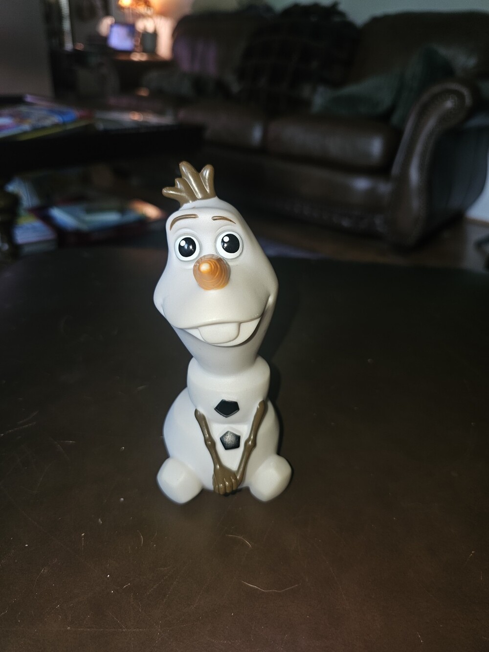 Olaf From Disney Frozen Snow Glow Elsa Doll Olaf Only Some wear on nose 6"
